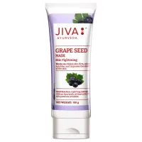 Маска для лица с виноградной косточкой, 100 г, Джива Аюрведа; Grape Seed Face Mask, 100g, Jiva Ayurveda